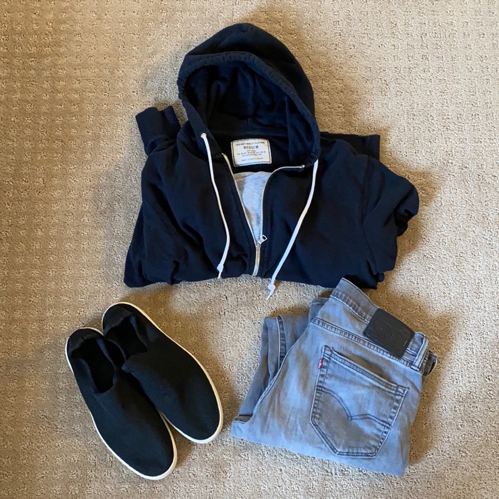 Black Slip-on shoes